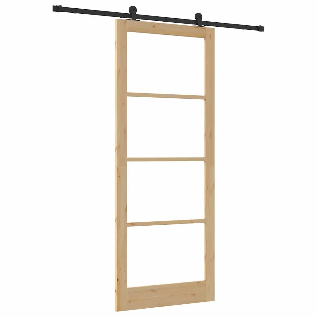 Porta Scorrevole ORKDAL Marrone 93 x 232 cm Legno e metallo 3332039