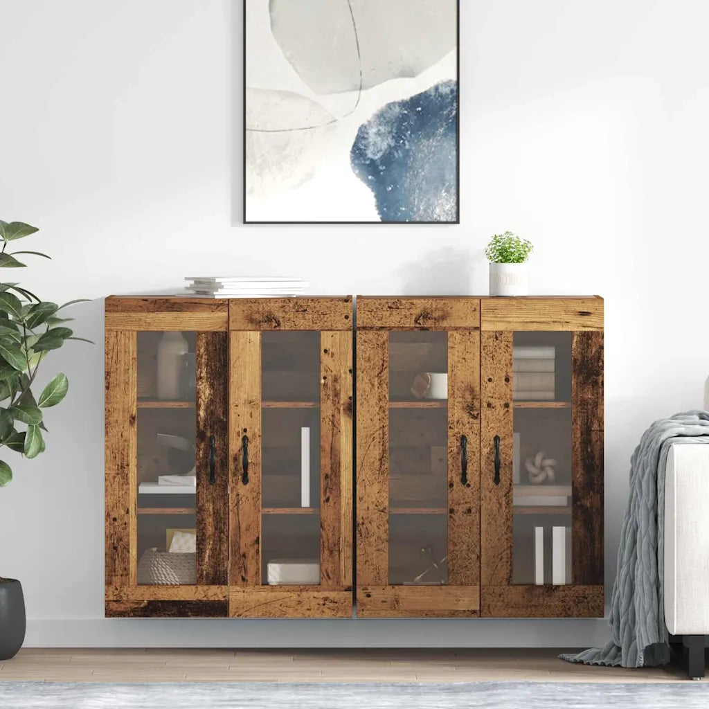 Armadi da Parete 2 pz Legno vecchio 69,5 x 34 x 90 cm CFW5486540