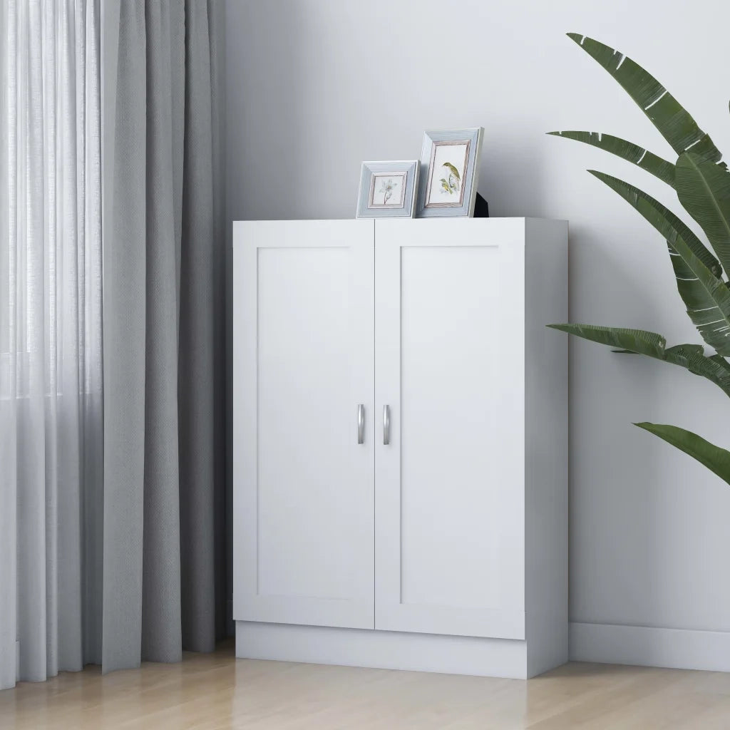 Libreria Bianca 82,5x30,5x115 cm in Legno Multistrato 802714