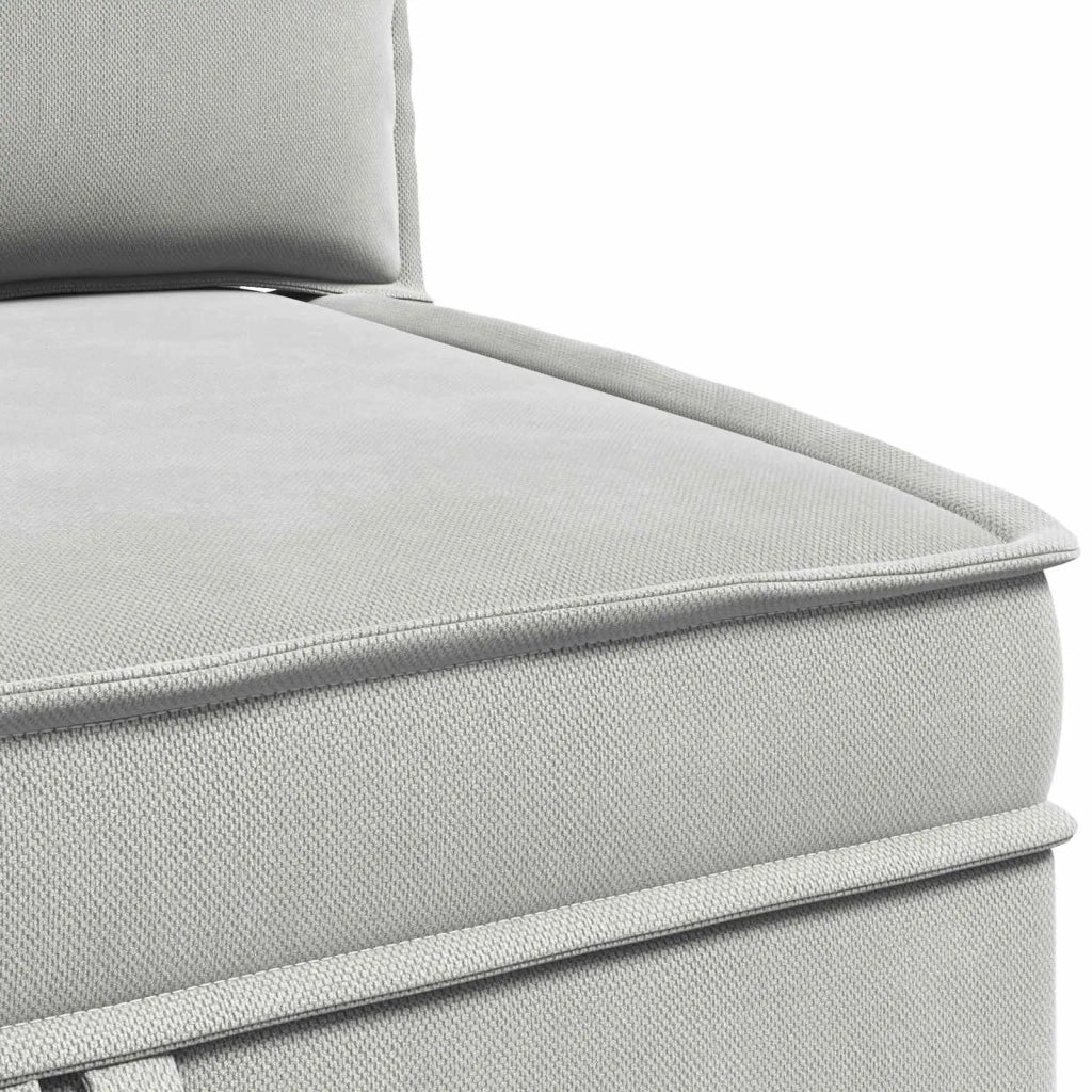 Divano | Divano da soggiorno | Sofa Angolare con Storage Grigio chiaro Velluto