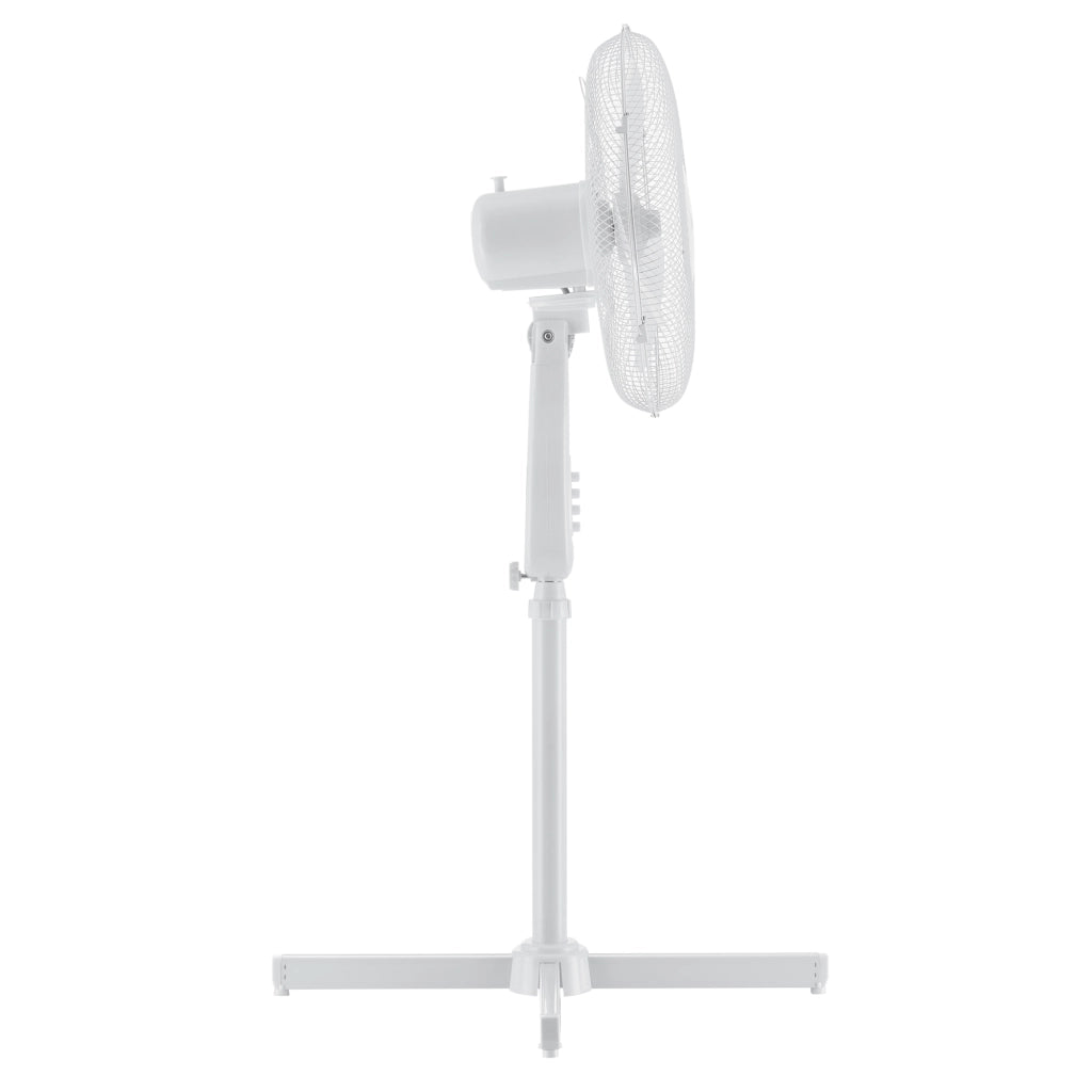 Ventilatore a Piantana con 3 Velocitá Altezza Regolabile max 120 cm Modalitá Oscillazione Motore 50W - Bianco