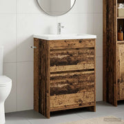 Mobiletto da Bagno Sotto Lavabo Legno antico 56 x 37,5 x 81 cm 890734