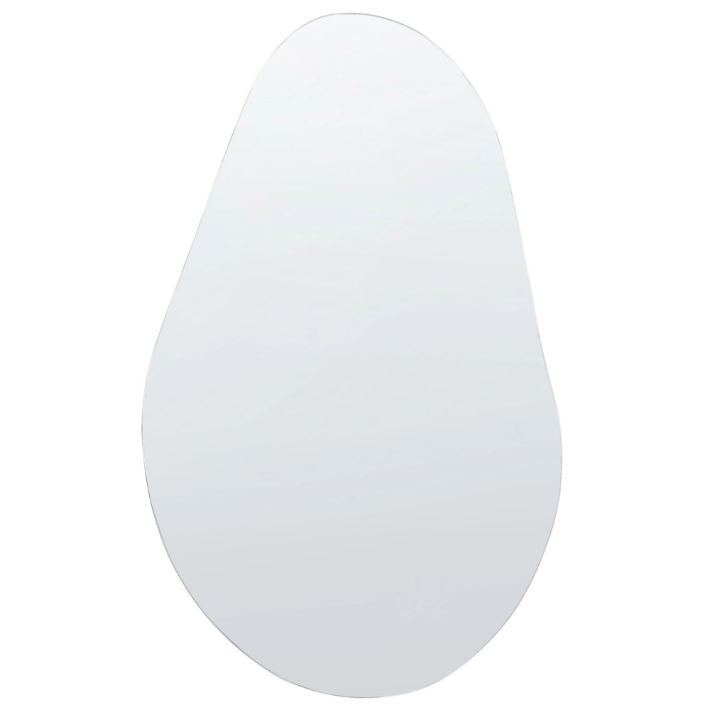 Specchio da parete in vetro argento 40 x 65 cm senza cornice stile moderno soggiorno camera da letto