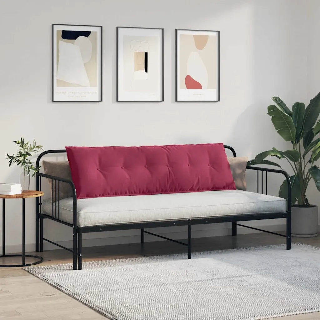Cuscino per Schiena | Cuscino dorsale Rosso Vino 160 x 50 cm Tessuto in Cords