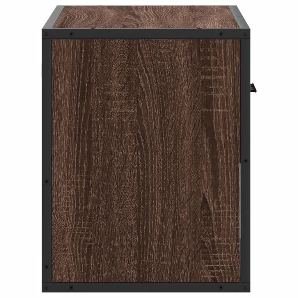 Mobile TV-Credenza per TV-Console TV Rovere Marrone 60x31x39,5cm in Truciolato e Metallo 880157