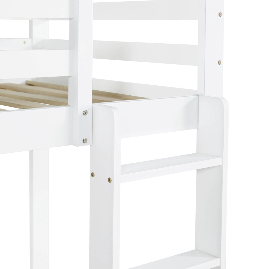 Letto a Castello 90 x 200 cm e 90 x 200 cm; 2 Posti - 2 Cassetti; Scala e Scaffale