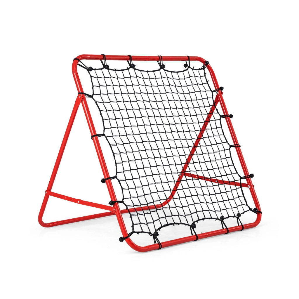 Rete da calcio rebounder pieghevole regolabile, Attrezzatura per allenamento tiri e passaggi per bambini e adulti