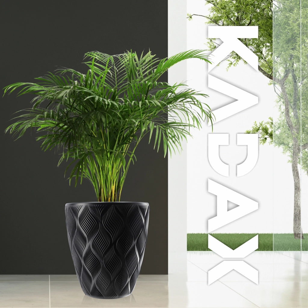 Vaso da fiori KADAX con inserto 32 cm, copertura in plastica alta