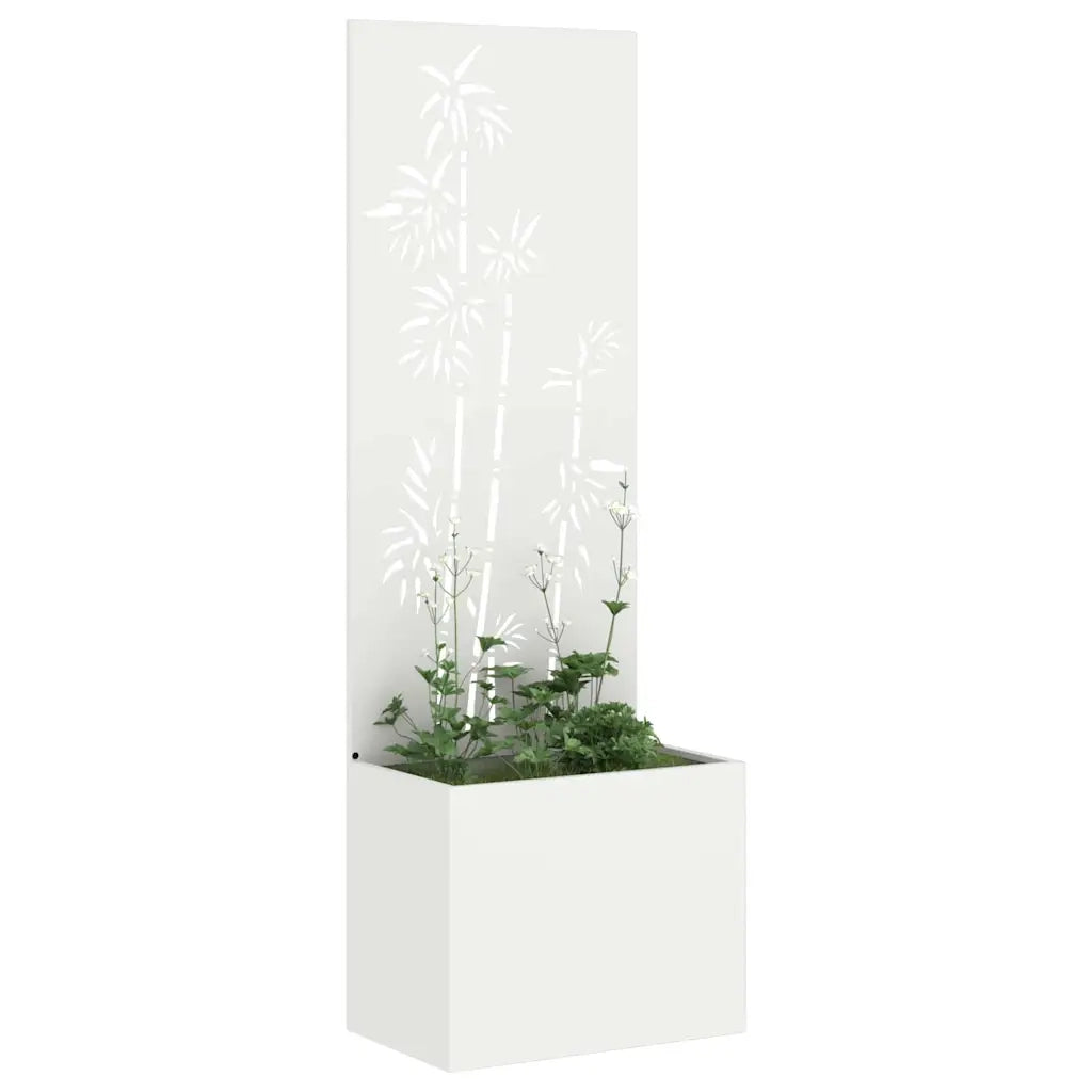 Schermo per privacy in giardino Floreale Bianco 50 x 150 cm CFW2740510
