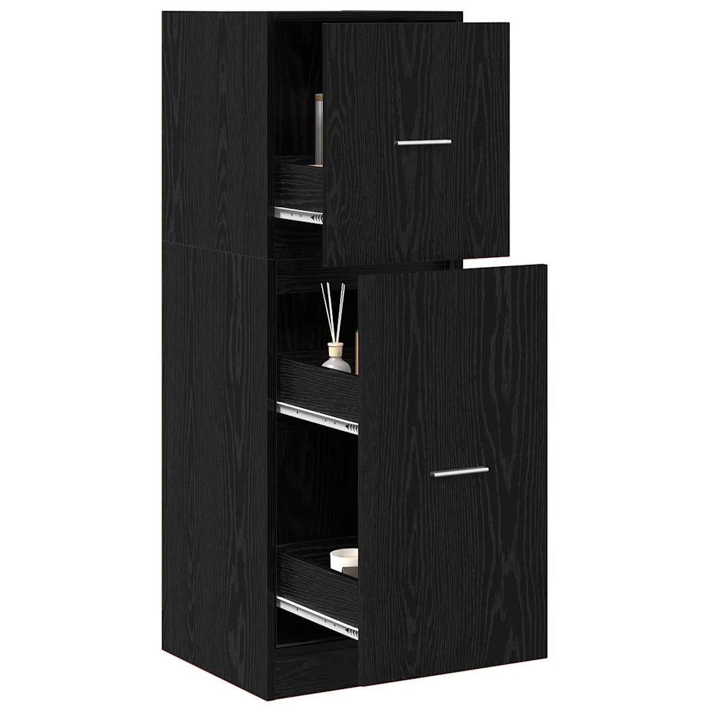 Armadio da Apoteca Rovere nero 40 x 41 x 118 cm 869032