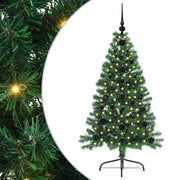 Albero di Natale | Decorazioni natalizie artificiale con luci integrate Verde 120 cm