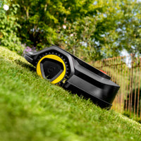 KARCHER Robot rasaerba RCX 6 - robot senza cavo perimetrale, Superficie coperta: 3.000 m², Traiettoria parallela, Inclinazione fino al 70%, Trazione 4WD, Rilevamento ostacoli, GPS + RTK + Telecamera