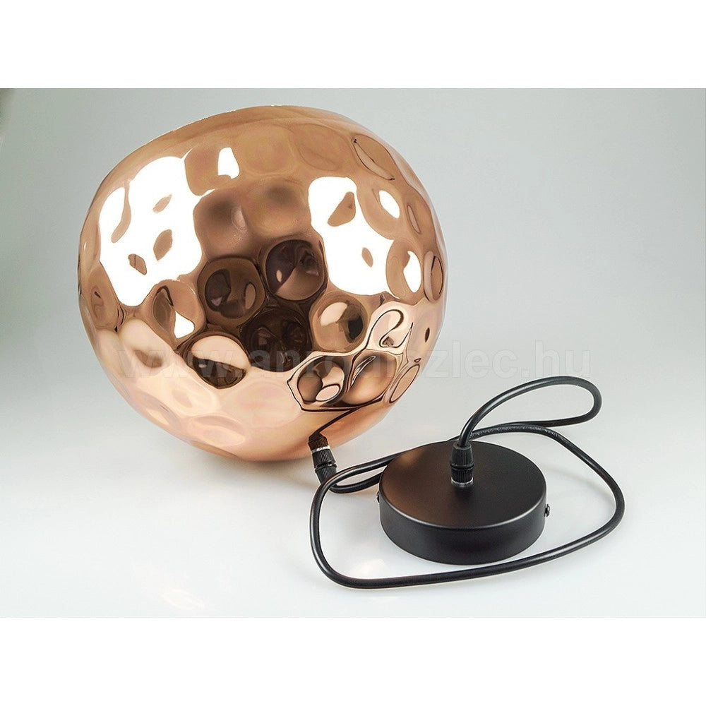 Trade Shop - Lampadario Pendente Lampada A Sospensione In Metallo Cono Oro Rosa Rame Vt-8250 -