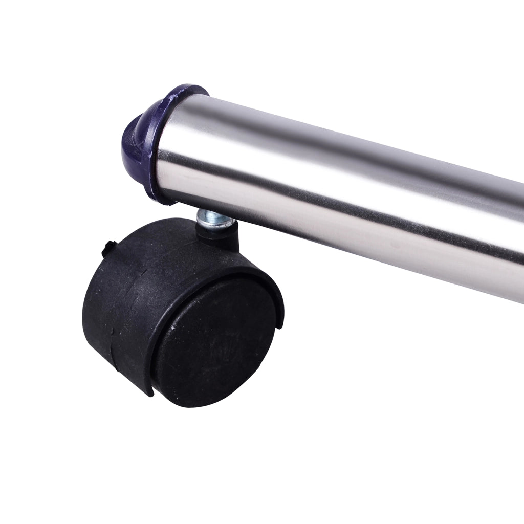 Appendiabiti 4 Ruote Regolabile in Acciaio Inox ¨C zephmum ¨C 95x45x170cm