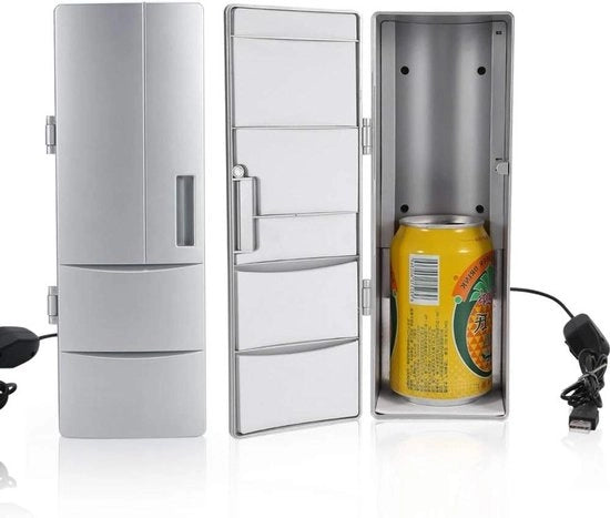 Mini Frigorifero Portatile USB - Raffreddatore di Birra per Piccoli Alimenti per Ufficio Casa Campeggio e Auto