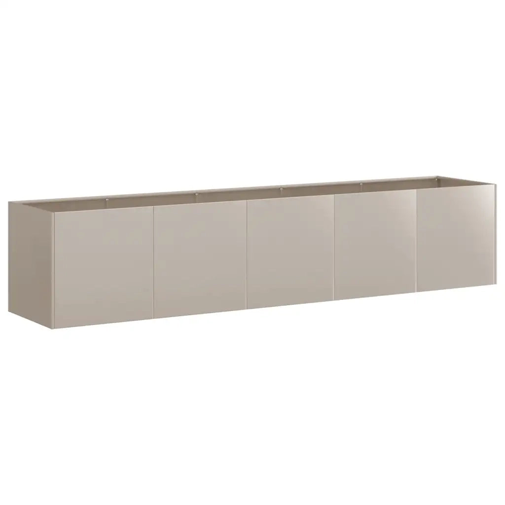 Fioriera Arrugginita 200x40x40 cm in Acciaio Corten 860688