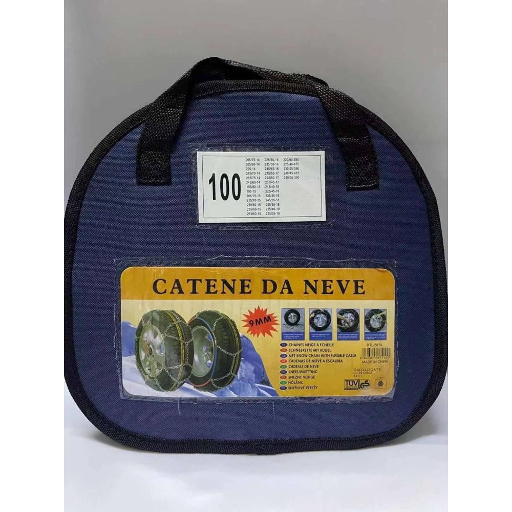 Trade Shop - Catene Da Neve Per Auto Gruppo 100 Pneumatici Facili Da Montare Omologate -