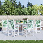 vidaXL Cuscini per sedie Altro 6 pcs Motivo a foglia 100 x 50 x 3 cm