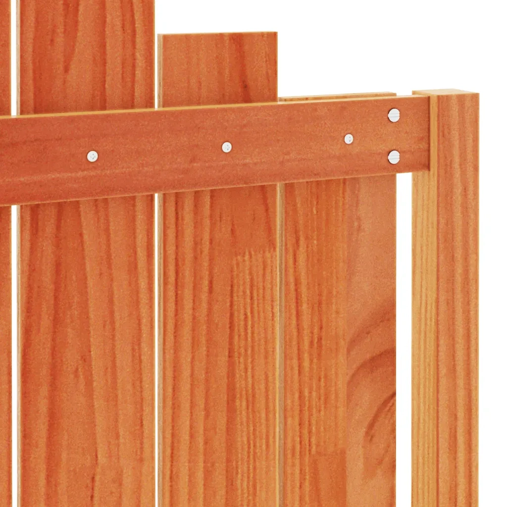 Testiera | Testata Marrone Cera 135 cm in Legno Massello di Pino