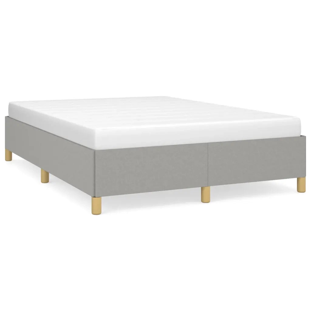 Letto matrimoniale | Letto per adulti | Giroletto senza Materasso Grigio Chiaro 140x200 cm Tessuto