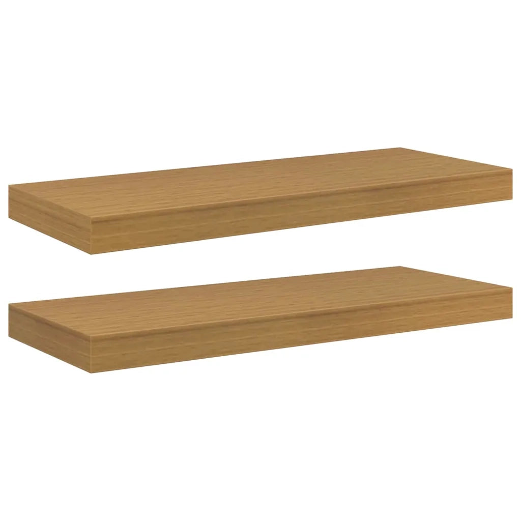 2 pz Scaffale da parete | Ripiano a parete | Mensola a parete Beige 60 x 23,5 x 4 cm