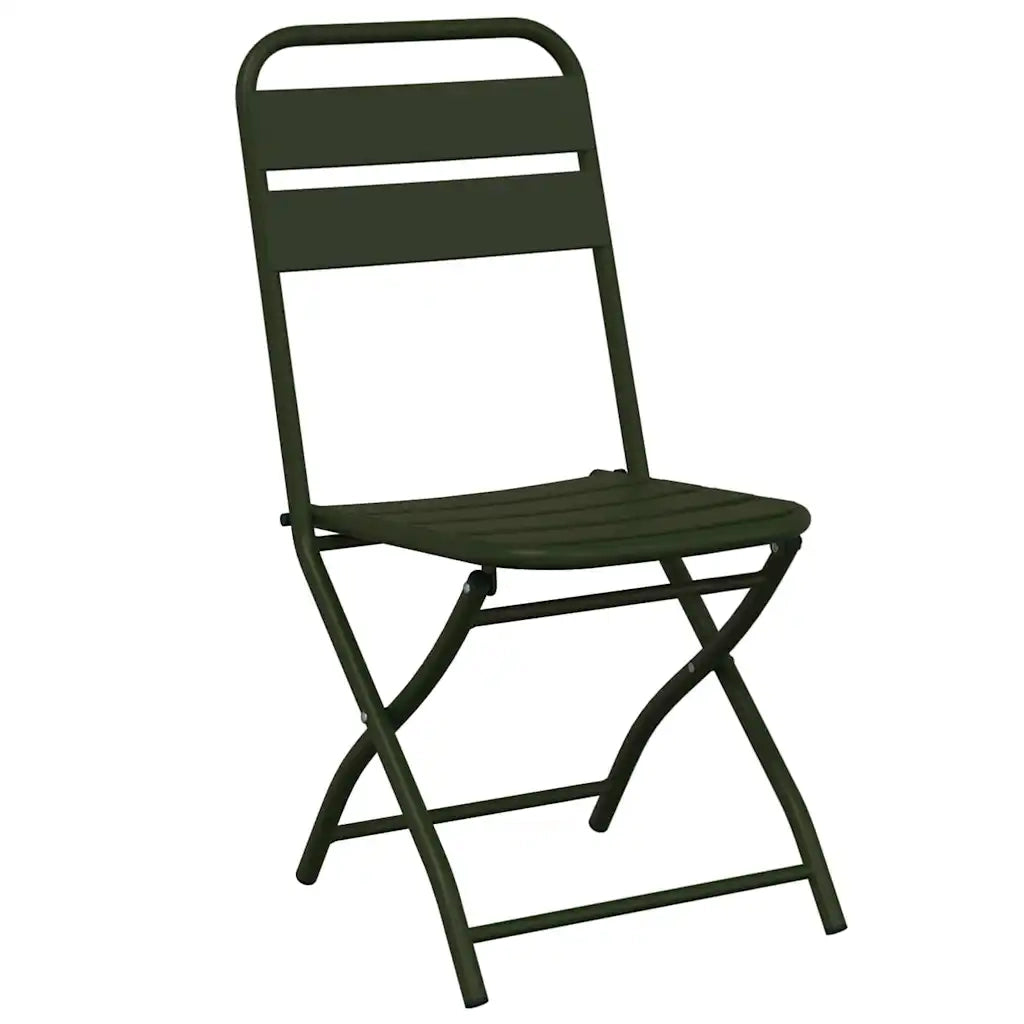 Sedia Pieghevole da Giardino 2 pcs Verde 42 x 52 x 82cm 42002937