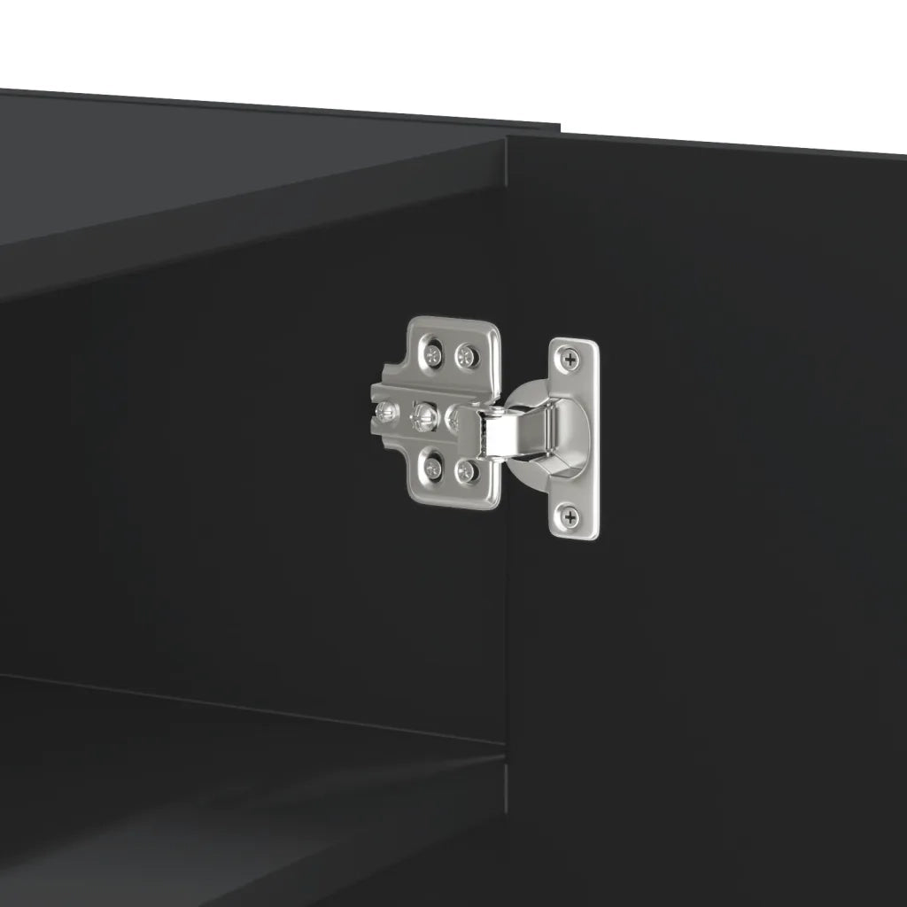 vidaXL Armadietto a Muro Nero 75x35x60 cm in Truciolato