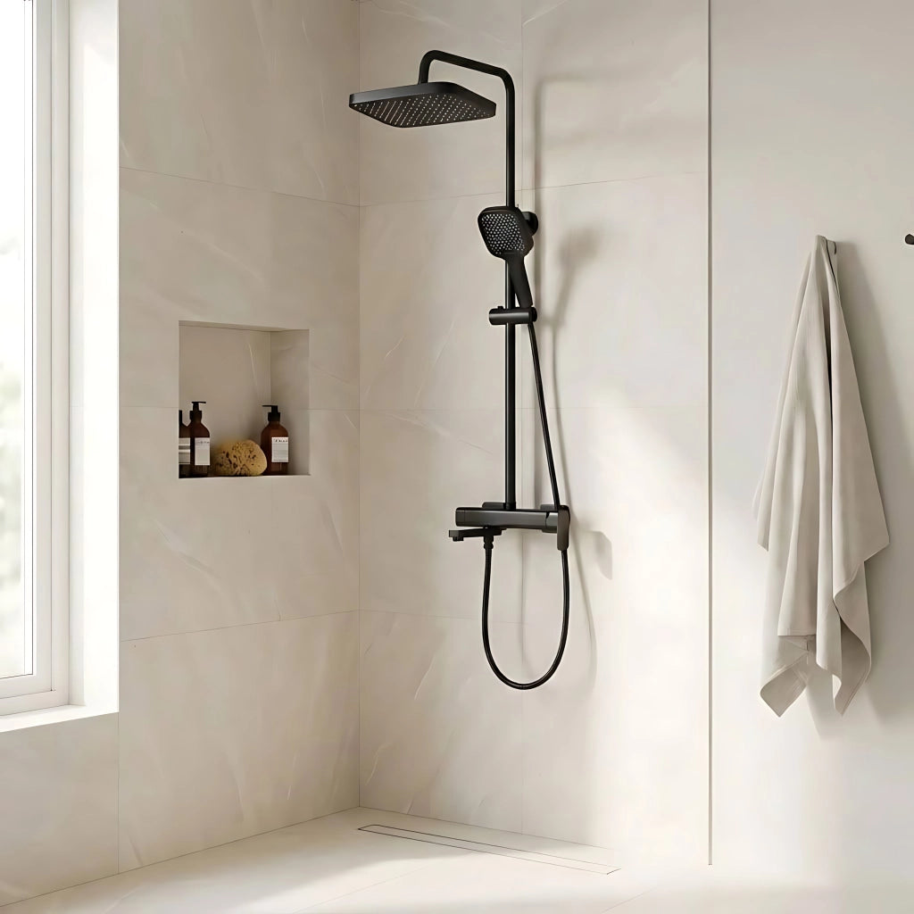 Set Doccia Rea Arlo Black