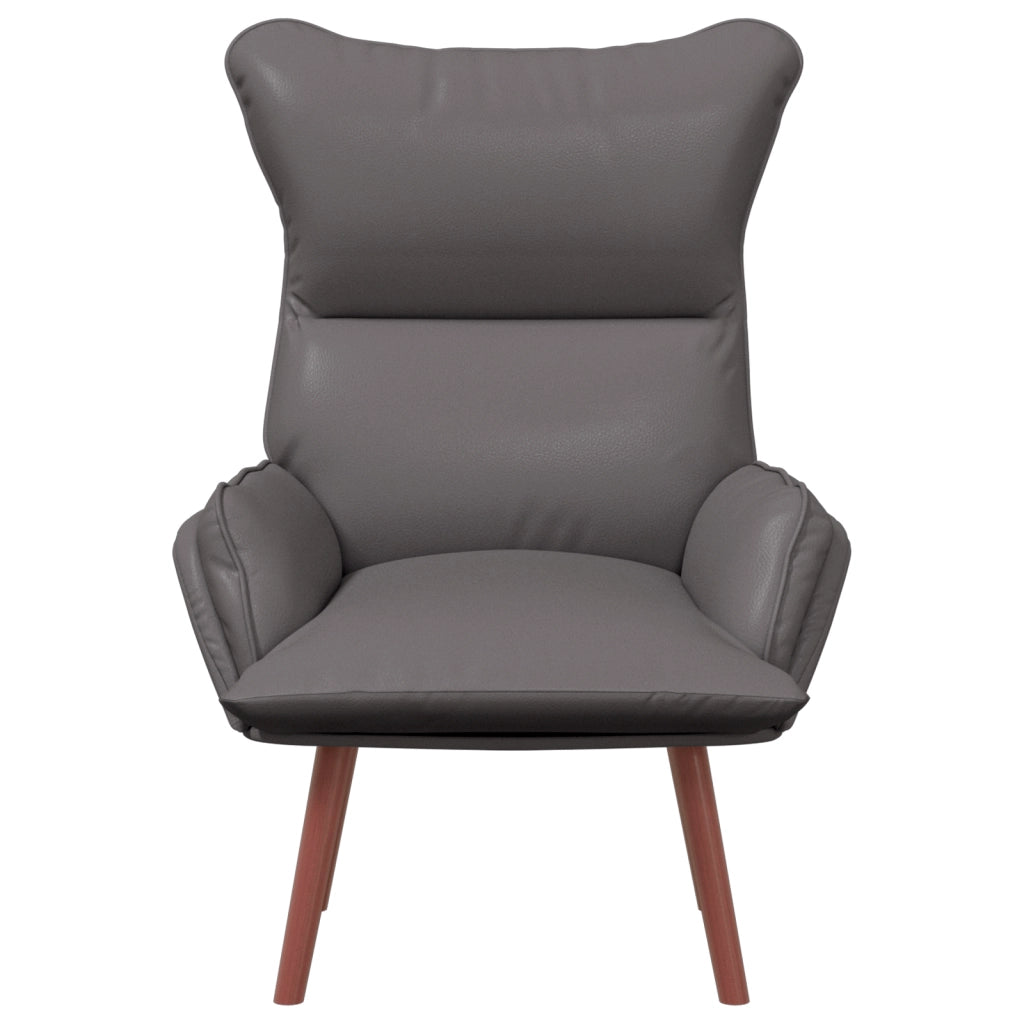 Poltrona Rilassante Grey in Pelle Sintetica