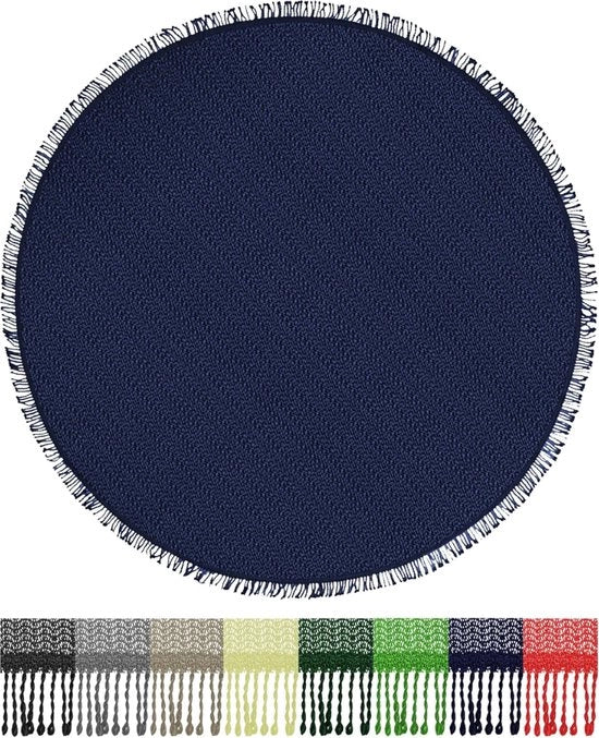 Tappeto da giardino, resistente all'acqua e antiscivolo per giardino, terrazza, campeggio - Quadrato: 110 x 140 cm, 130 x 160 cm, Circolare: 140 cm.