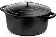 Piastra da griglia 24cm - Serie di Prestazione - piastra in acciaio inox, resistente al calore della stufa, forno e induzione - maniglia di supporto - nero