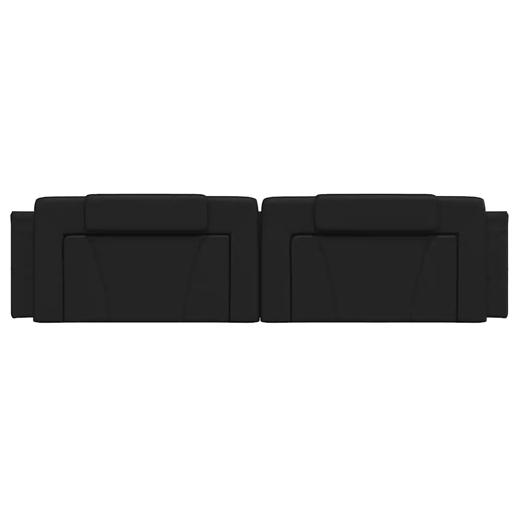 Cuscino Testiera Nero 200 cm in Similpelle