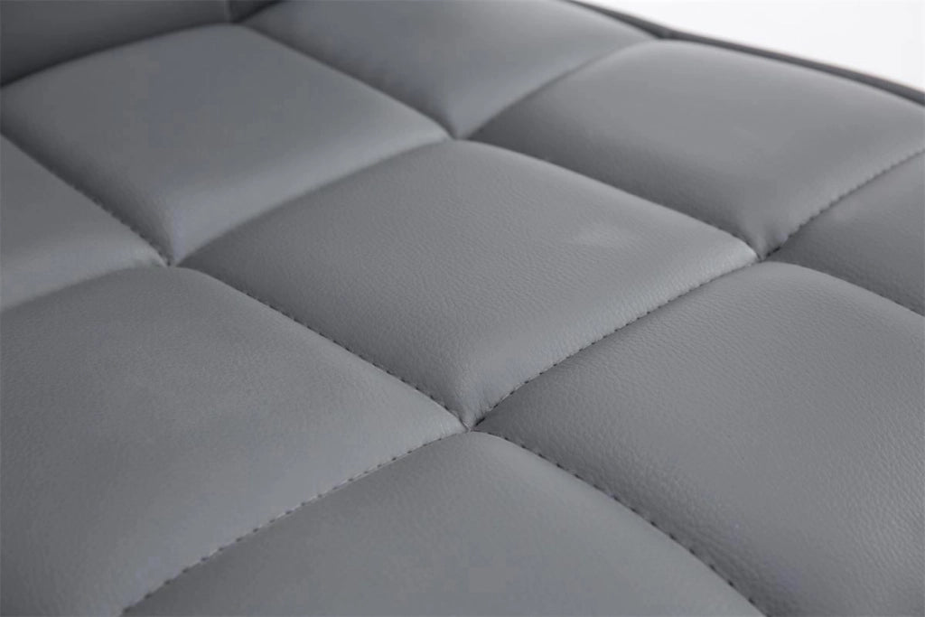 Sedia da pranzo Peking V2 in similpelle grigio