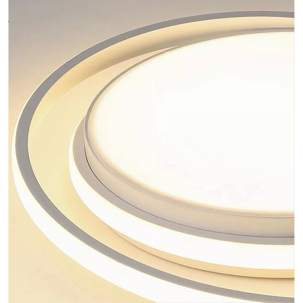 Trade Shop - Plafoniera Led Soffitto Cerchio 60w Circolare Bianco Moderno Luce Naturale 50156 -