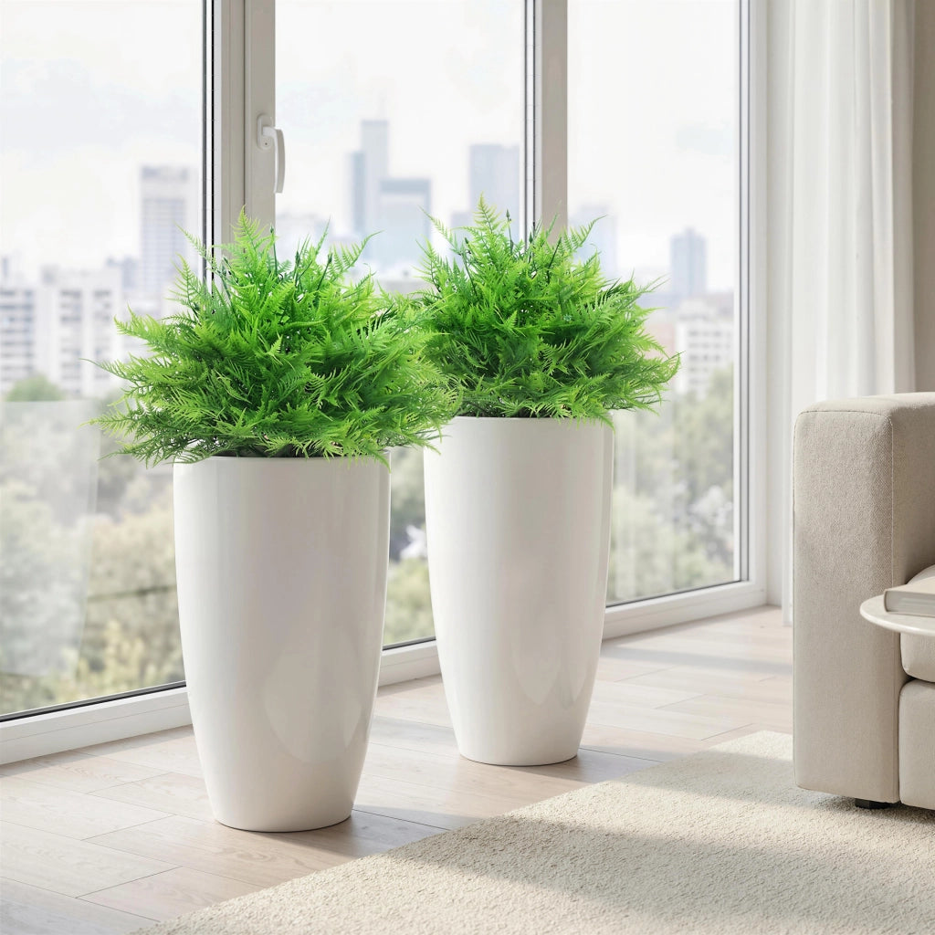 Set di 2 piante artificiali Boston Fern ¨C zephmum ¨C verde 60 cm