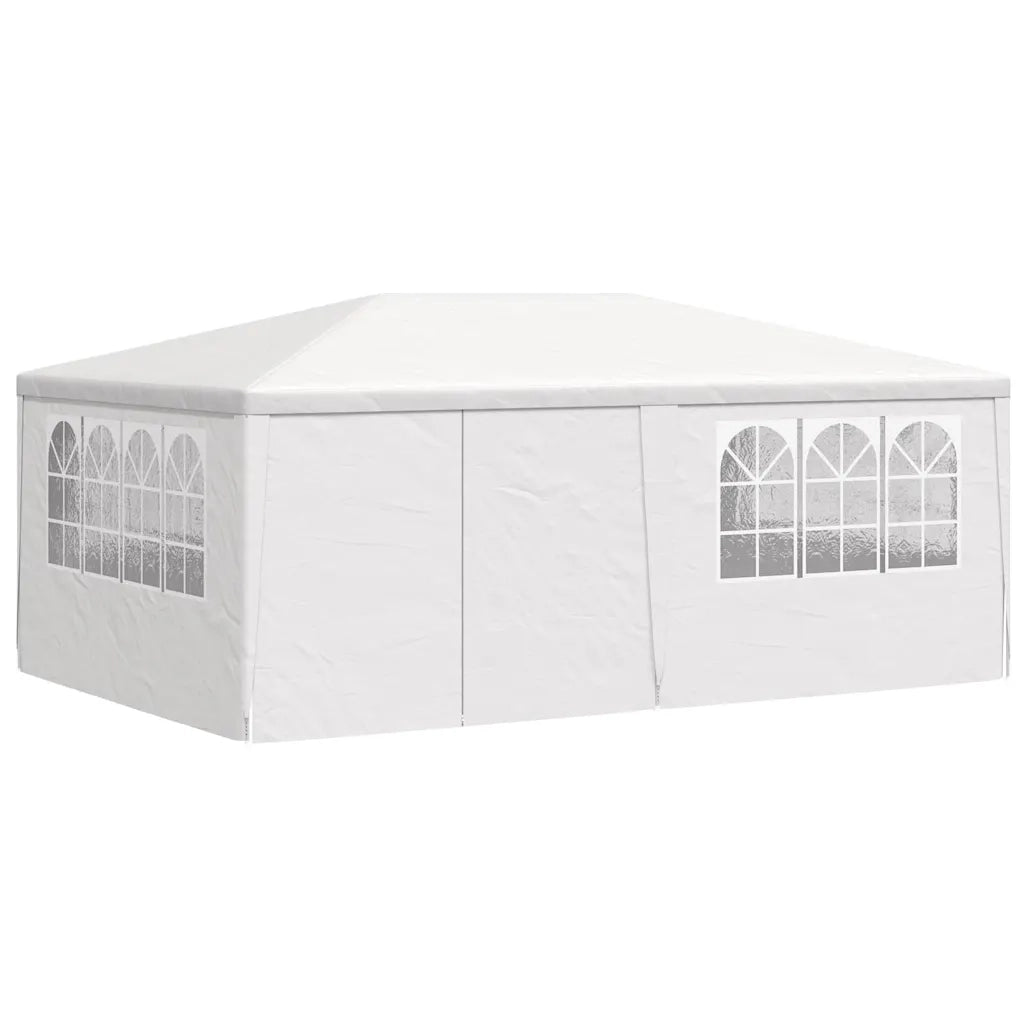 Gazebo Professionale con Pareti 4x6 m Bianco 90 g/mÂ²
