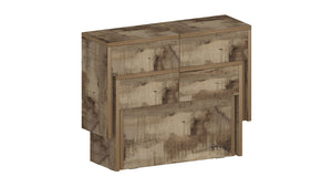 Set 2 Panche Allungabili 66/290x25x45 cm Pratika Singola A e B Acero Pereira