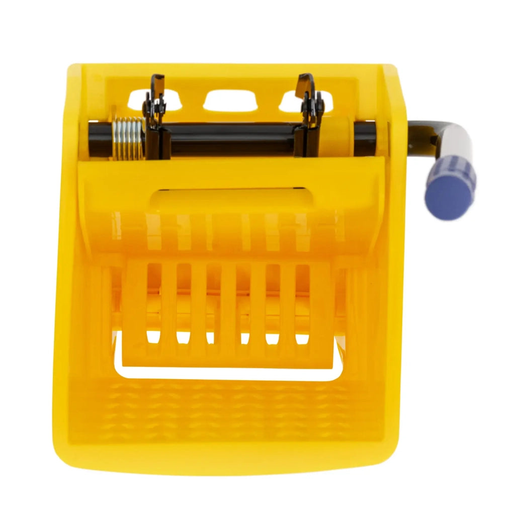 Secchio strizzatore professionale in plastica gialla da 32 litri con ruote 14_0009916