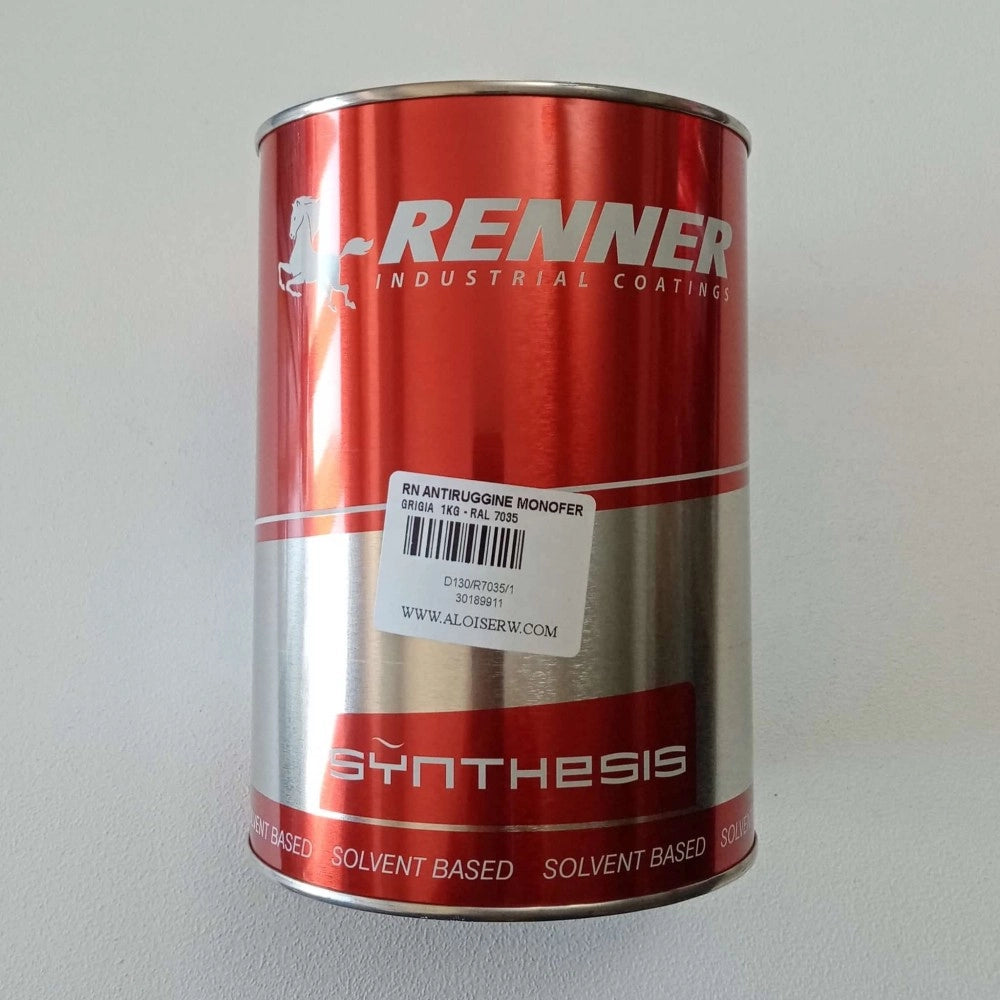 Renner monofer 1kg fondo grigio protettivo antiruggine per ferro ral 7035