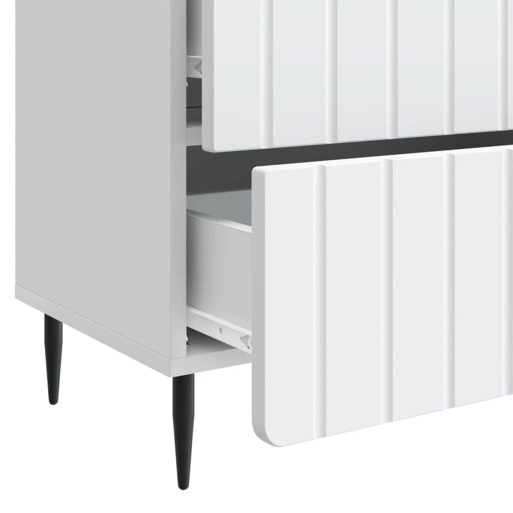 Armadio da Notte con cassetto Bianco 62 x 34,5 x 49,5 cm 894315