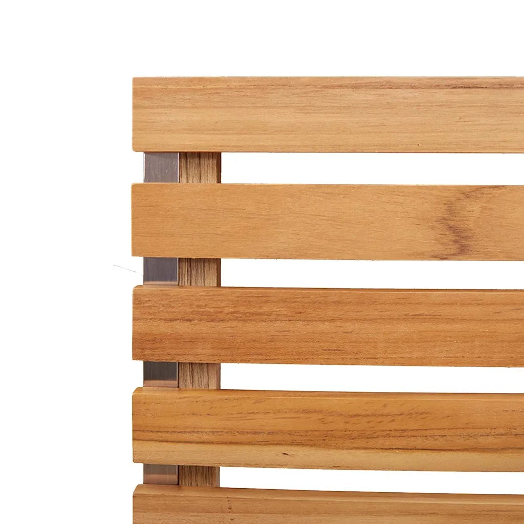 Set da Pranzo per Giardino 5 pcs Marrone Legno di teak solido 3334782
