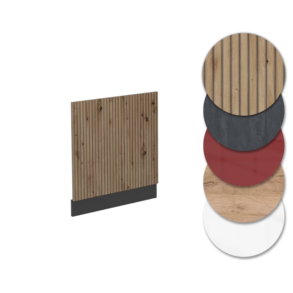 Pannello frontale R-Line Rovere artigianale/Antracite 60 cm senza piano di lavoro Vicco