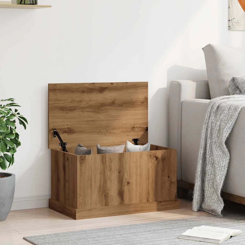 Scatola Portaoggetti Artigianale 70x40x38 cm Legno Multistrato 857162