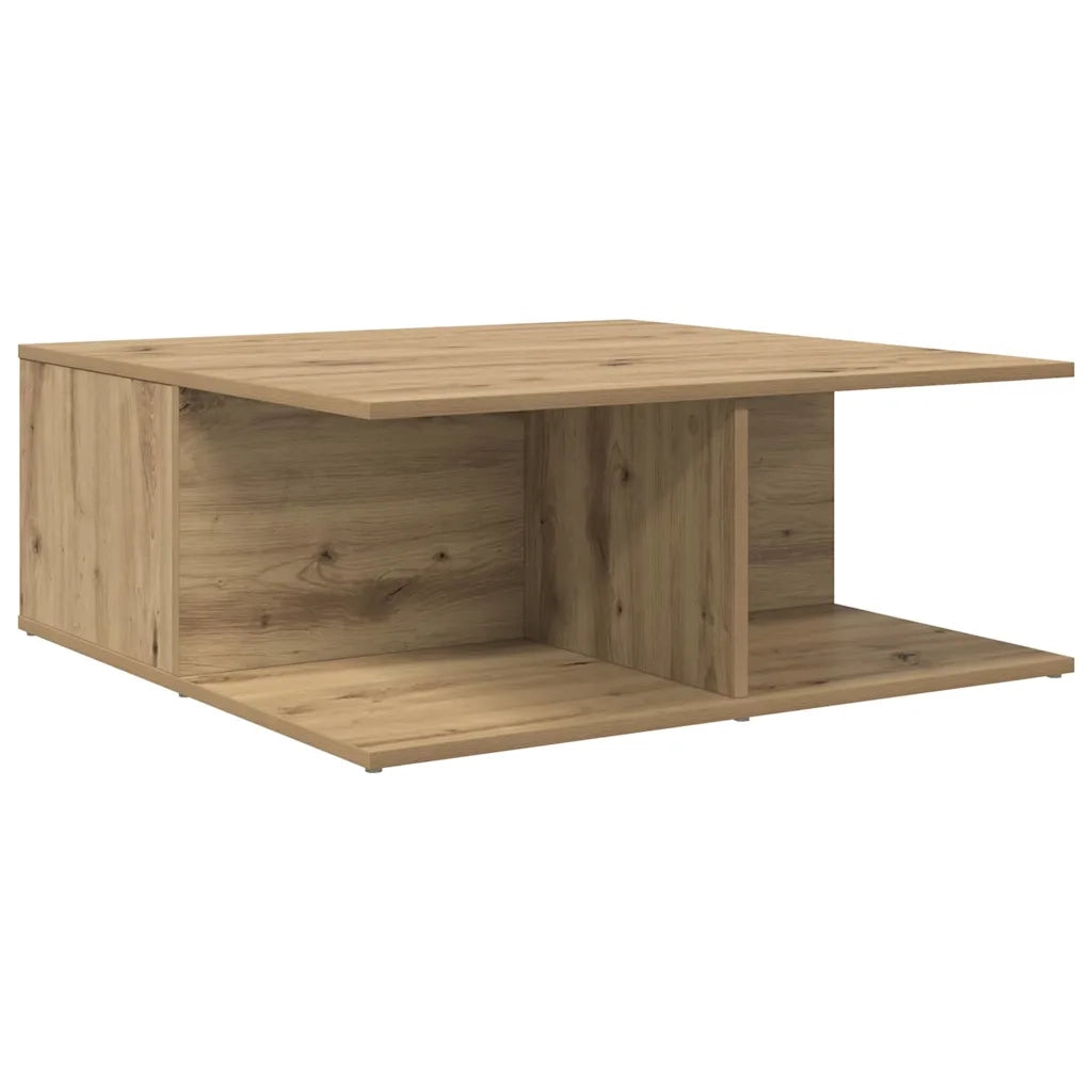 Tavolino da salotto rovere artigianale 80 x 80 x 31 cm 875487
