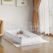 Bench per cani - Cane da caccia - 142 x 71 x 53 cm - Cane da caccia - Cane da caccia - 145 cm x 75 cm - H 35 cm - 12 pannelli