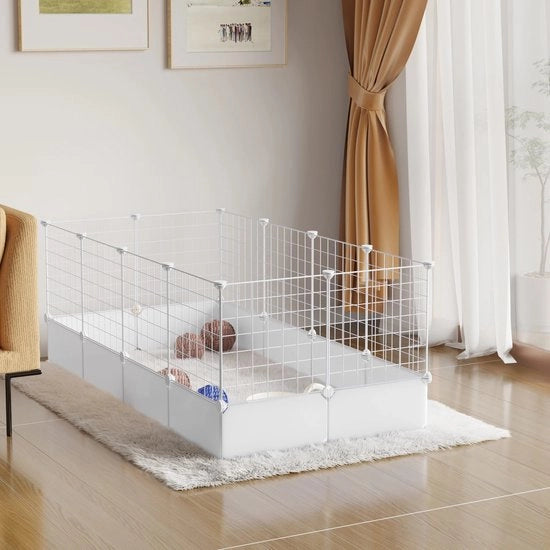 Bench per cani - Cane da caccia - 142 x 71 x 53 cm - Cane da caccia - Cane da caccia - 145 cm x 75 cm - H 35 cm - 12 pannelli