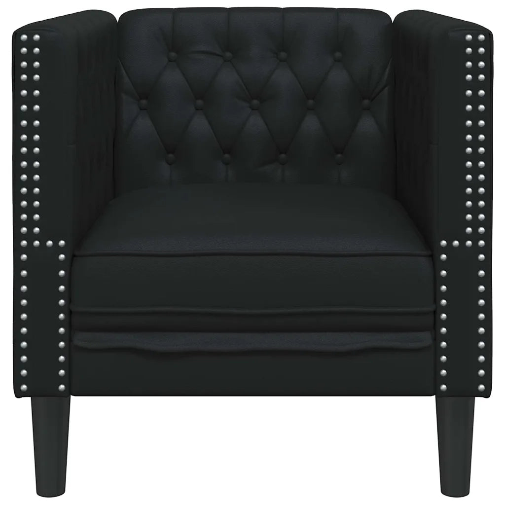 Divano Nero 74,5 x 71 x 70,5 cm PVC 42013013