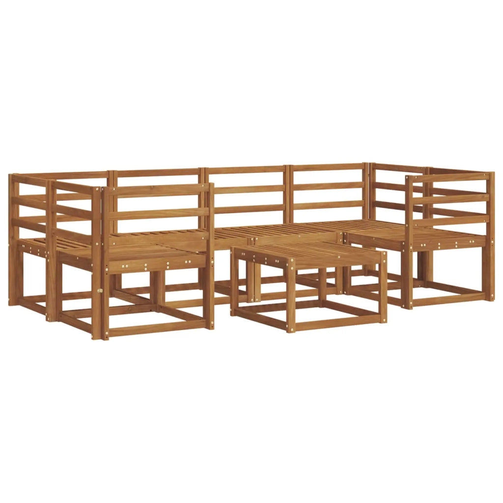 Set di divani da esterno 7 pcs Naturale