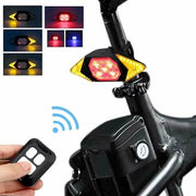 Lanterna da Bicicletta - Luce Posteriore LED - Ricarica USB - Comando a Distanza - Illuminazione della Bicicletta - 6 Modalità - Indicatore di Direzione - Segnale Acustico