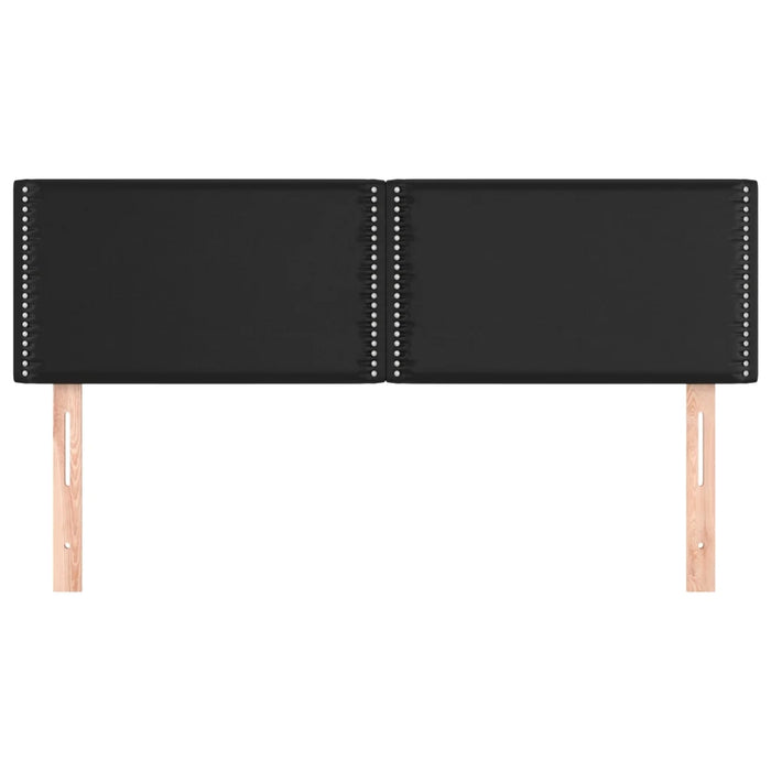 Testiere 2 pz Nere 72x5x78/88 cm in Similpelle